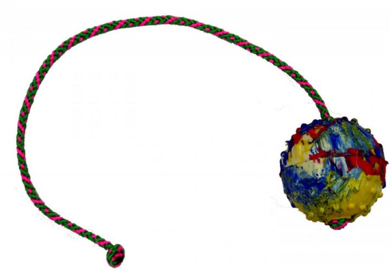 Kauçuk Top 50 cm İpli (6 cm) - Görsel 3
