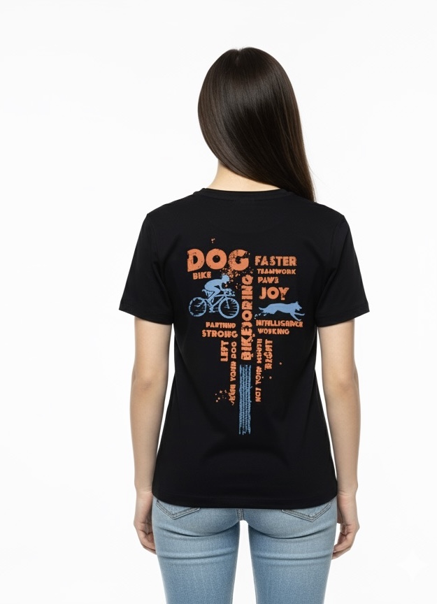 Atlas Dog Sports Bikejoring Tişört – Köpekli Bisiklet Sporu Performans Tişörtü (Unisex) - Görsel 2